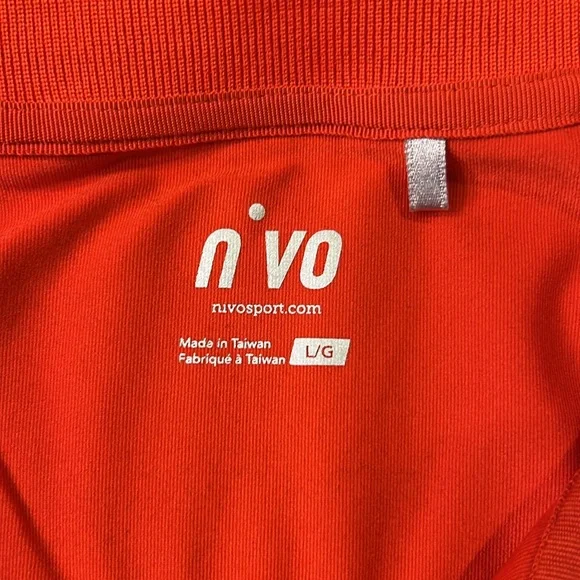 Nivo Golf Tennis Active Performance Short Sleeve Red Black Dress Size Large - Picture 7 of 12